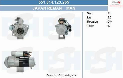 PSH 551.514.123.265 - Стартер vvparts.bg