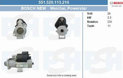 PSH 551.520.113.210 - Стартер vvparts.bg