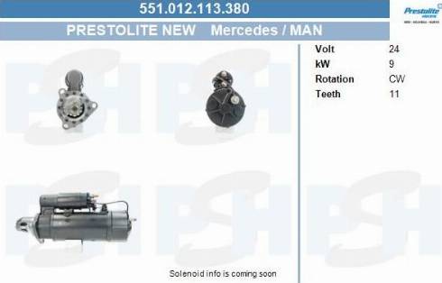 PSH 551.012.113.380 - Стартер vvparts.bg