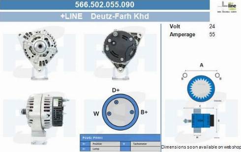 PSH 566.502.055.090 - Генератор vvparts.bg