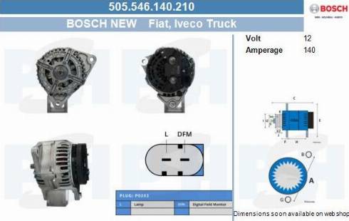 PSH 505.546.140.210 - Генератор vvparts.bg