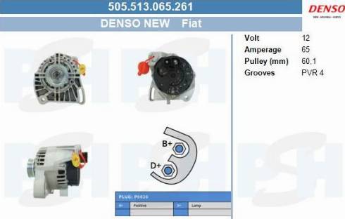 PSH 505.513.065.261 - Генератор vvparts.bg