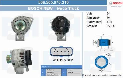 PSH 506.505.070.210 - Генератор vvparts.bg