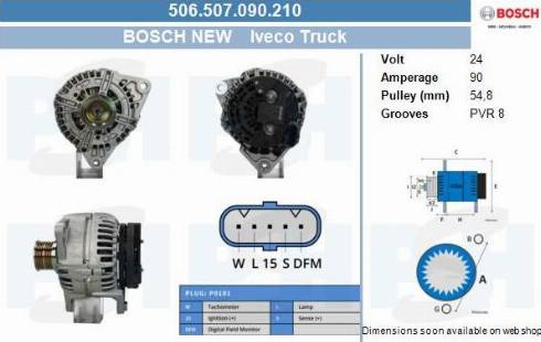 PSH 506.507.090.210 - Генератор vvparts.bg