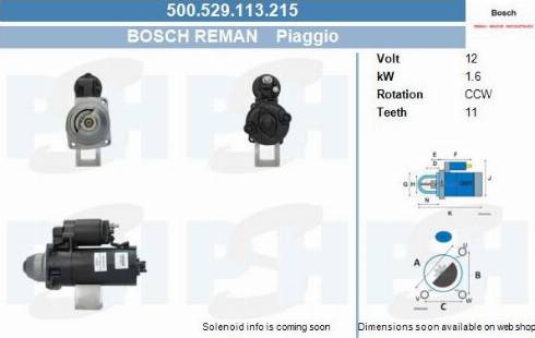 PSH 500.529.113.215 - Стартер vvparts.bg