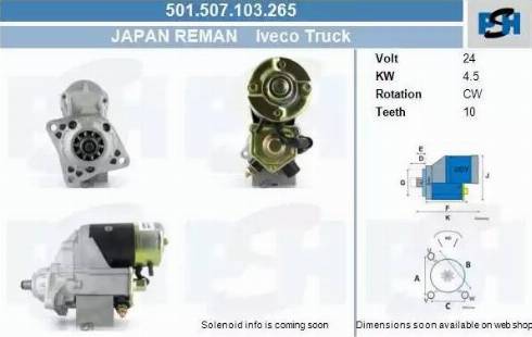 PSH 501.507.103.265 - Стартер vvparts.bg