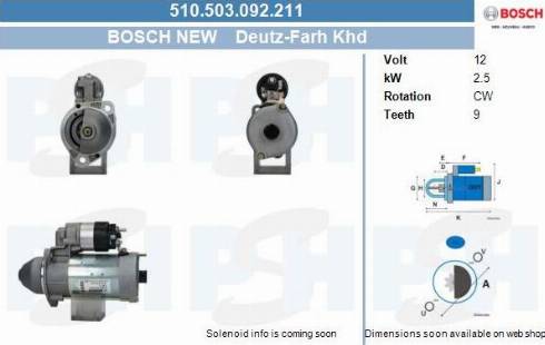 PSH 510.503.092.211 - Стартер vvparts.bg