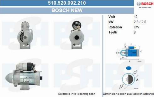 PSH 510.520.092.210 - Стартер vvparts.bg