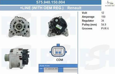 PSH 575.940.150.004 - Генератор vvparts.bg