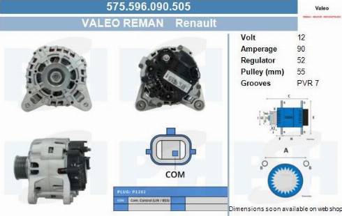 PSH 575.596.090.505 - Генератор vvparts.bg