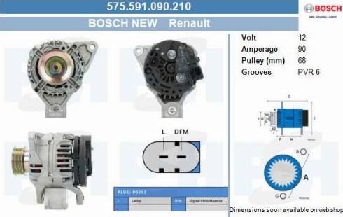 PSH 575.591.090.210 - Генератор vvparts.bg