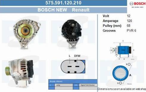 PSH 575.591.120.210 - Генератор vvparts.bg