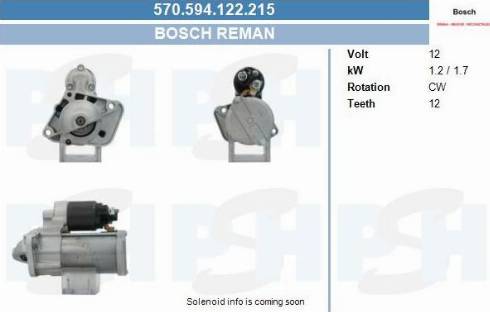 PSH 570.594.122.215 - Стартер vvparts.bg