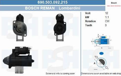 PSH 690.503.092.215 - Стартер vvparts.bg