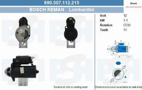 PSH 690.507.112.215 - Стартер vvparts.bg