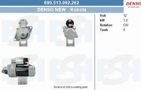 PSH 690.513.092.262 - Стартер vvparts.bg