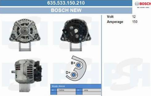 PSH 635.533.150.210 - Генератор vvparts.bg