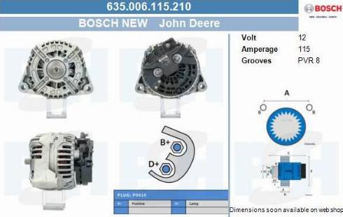 PSH 635.006.115.210 - Генератор vvparts.bg