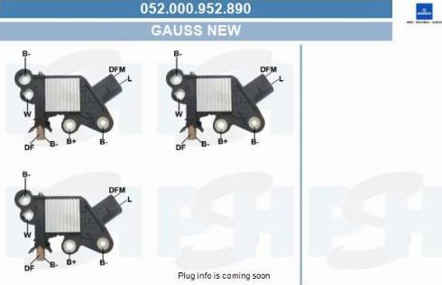 PSH 052.000.952.890 - Регулатор на генератор vvparts.bg