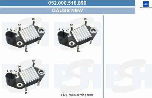 PSH 052.000.518.890 - Регулатор на генератор vvparts.bg