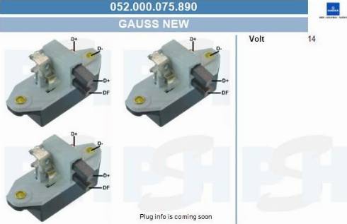 PSH 052.000.075.890 - Регулатор на генератор vvparts.bg