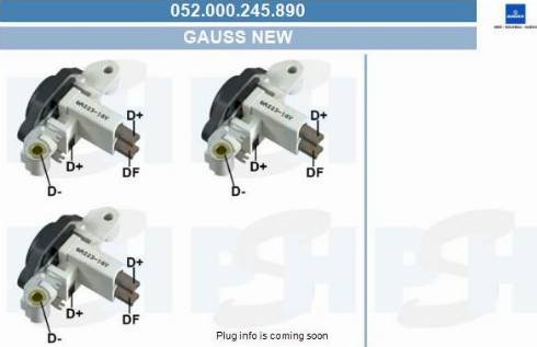 PSH 052.000.245.890 - Регулатор на генератор vvparts.bg