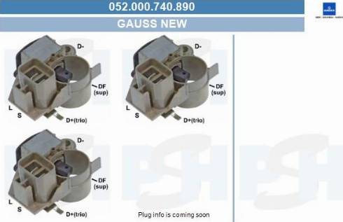 PSH 052.000.740.890 - Регулатор на генератор vvparts.bg