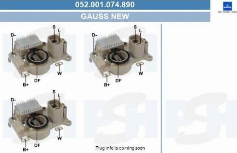 PSH 052.001.074.890 - Регулатор на генератор vvparts.bg