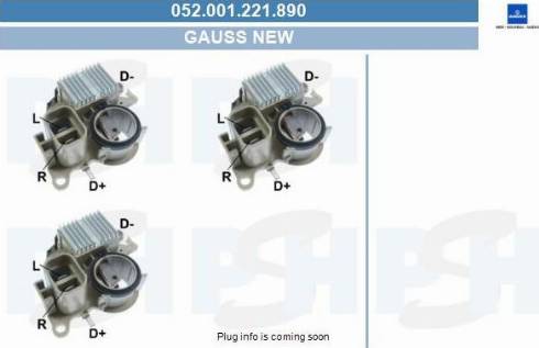 PSH 052.001.221.890 - Регулатор на генератор vvparts.bg