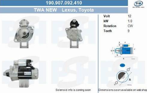 PSH 190.907.092.410 - Стартер vvparts.bg