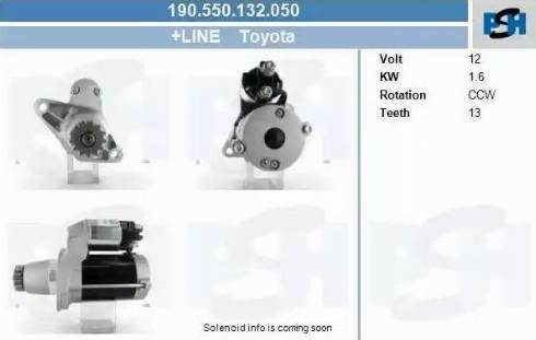 PSH 190.550.132.050 - Стартер vvparts.bg