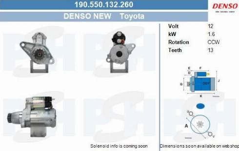 PSH 190.550.132.260 - Стартер vvparts.bg