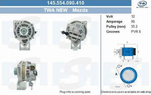 PSH 145.554.090.410 - Генератор vvparts.bg