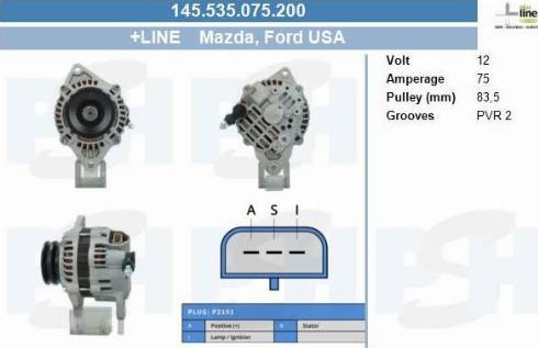 PSH 145.535.075.200 - Генератор vvparts.bg