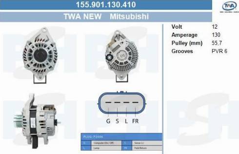 PSH 155.901.130.410 - Генератор vvparts.bg