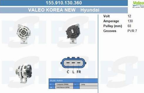 PSH 155.910.130.360 - Генератор vvparts.bg