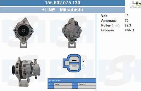 PSH 155.602.075.130 - Генератор vvparts.bg