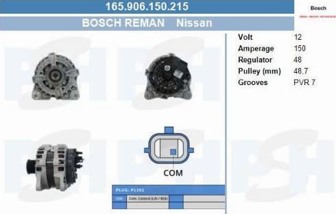 PSH 165.906.150.215 - Генератор vvparts.bg