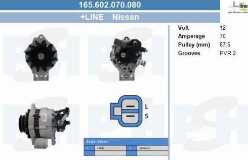 PSH 165.602.070.080 - Генератор vvparts.bg