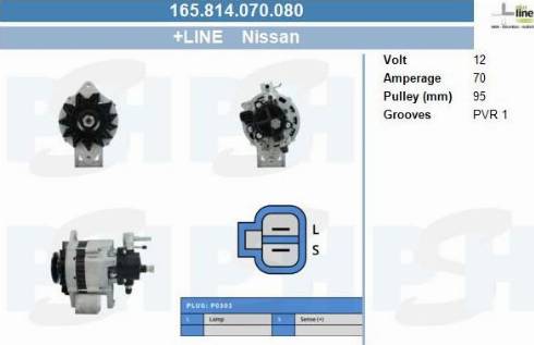 PSH 165.814.070.080 - Генератор vvparts.bg