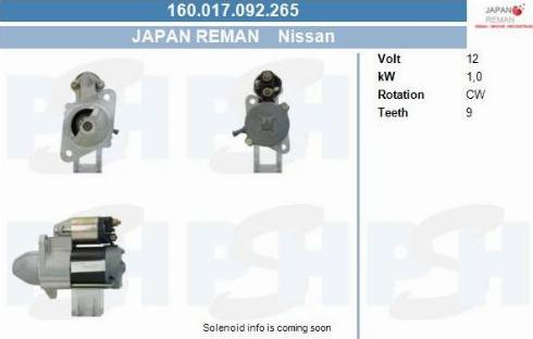 PSH 160.017.092.265 - Стартер vvparts.bg