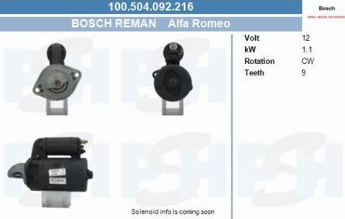 PSH 100.504.092.216 - Стартер vvparts.bg