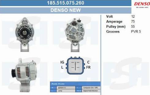 PSH 185.515.075.260 - Генератор vvparts.bg