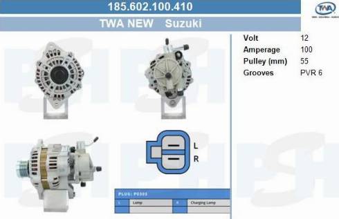 PSH 185.602.100.410 - Генератор vvparts.bg