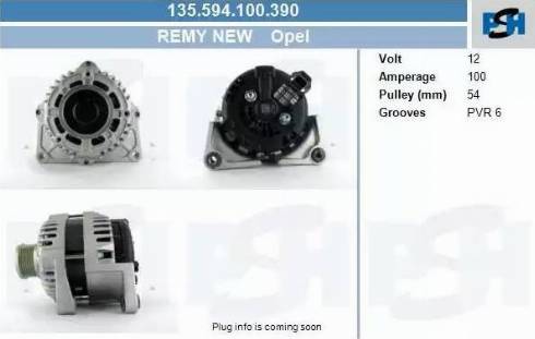 PSH 135.594.100.390 - Генератор vvparts.bg