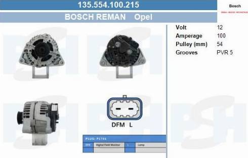 PSH 135.554.100.215 - Генератор vvparts.bg