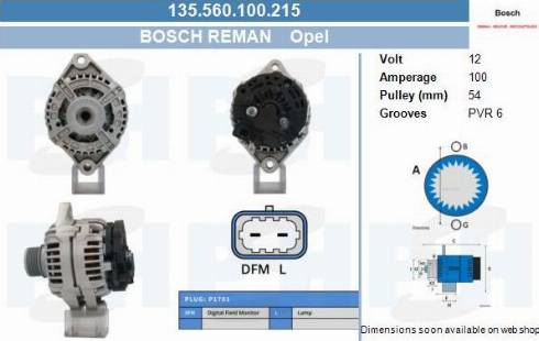 PSH 135.560.100.215 - Генератор vvparts.bg