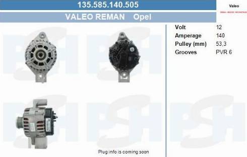 PSH 135.585.140.505 - Генератор vvparts.bg