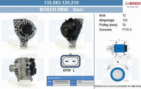 PSH 135.583.120.210 - Генератор vvparts.bg