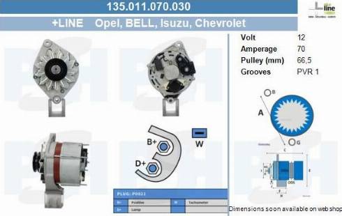 PSH 135.011.070.030 - Генератор vvparts.bg